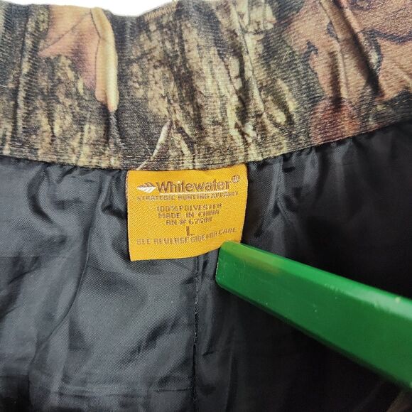 White Water Rain Blocker Hunting Pants Men's L Camo Fully Lined Elastic Waist - Picture 8 of 10